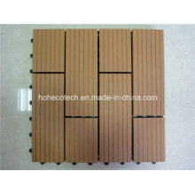 300*300mm Wood Sheets Plastic Base Easy WPC Interlocking Tile